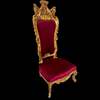Rococo style High back Thone chair