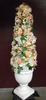 Neutral Pastel Cone Topiaries