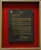 Framed Vintage Letter