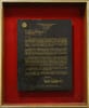 Framed Vintage Letter