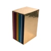 Note Book Set; 10 multi colored leather bound notebooks,