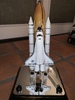 Space Shuttle and Rockets model on Base