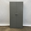 Light Grey Storage Cabinet, Tall Metal