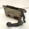 Military Field Phone in Canvas Case