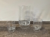 Footed Glass Cylinder - 13.5" Tall