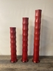 Tall Red Bamboo Vase