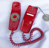 Red Trimline Rotary Phone - 70s