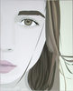 Unframed Cleared Poster; Animation of Woman's Face