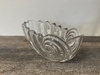 Crystal Curled Shell Oval Bowl