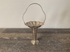 Silver Stamped Funnel Bud Vase