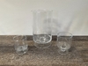 Footed Glass Cylinder - 6.5" Tall