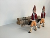 Antique Hessian Soldier Andirons