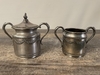 Silver Garland Sugar Cup with Lid