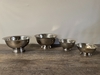 Silver Ribbed Footed Bowl