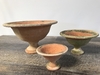 Aged Terracotta Footed Bowl A
