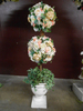 Neutral Pastel Double Ball Topiaries