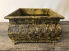 Woven Metal Footed Basket D