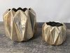 Metallic Ceramic Round Diamond Vase B