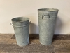 Galvanized Metal Flower Bucket