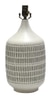Table Lamp Base; ceramic, beige speckled texture