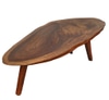 Table, Danish Modern Coffee Table cross-section wood