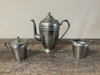 Silver Tea Set Cup with Lid