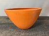 Medium Orange Ceramic Crescent Planter