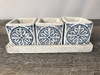 Ceramic Blue Design Cube Set A
