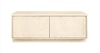 Media cabinet: sand stained blonde wood