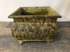 Woven Metal Footed Basket B