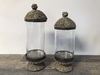 Wicker and Glass Cylinder A