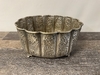 Silver Embossed Oval Bowl or Planter