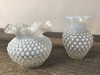 Milk Glass Iridescent Vase A