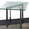 Side Table, Chrome Barcelona "X"