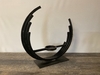 Iron Crescent Candle Holder