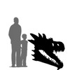 Dragon Skull Mythical Prop Resin Decor Statue