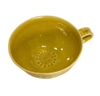 Mug; Stoneware, Ochre yellow crackle glaze,