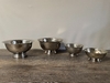 Silver Ribbed Footed  Bowl