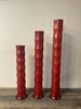 Tall Red Bamboo Vase