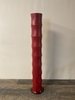 Tall Red Bamboo Vase
