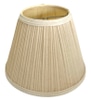 Lamp Shade; Vintage, ivory, vertical pleats, empire shape,