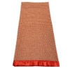 Throw Blanket, Wool; Salmon, pink, and white