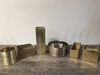 Medium Gold Needle Scratch Ceramic Cylinders