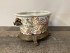 Asian Brass Strawberry Footed Oval Bowl