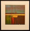 Yellow Line Above Green & Brown Print