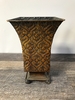 Metal Embossed Vase
