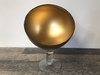 Gold Glass Tilted Footed Bowl