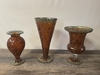 Orange Mosaic Vase A