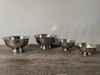 Silver Ribbed Footed Bowl