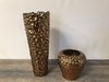 Gold Ceramic Honeycomb Vase A